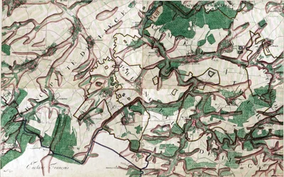 Kaart van Walcourt, België